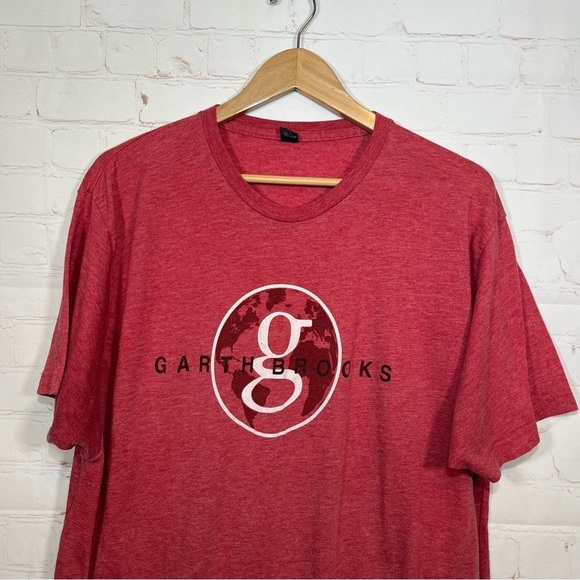 Garth Brooks So Far World Tour T Shirt Mens XXL Red Short Sleeve Tultex - Picture 2 of 8